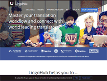 Tablet Screenshot of lingohub.com